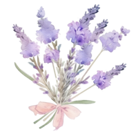 Watercolor lavender background png