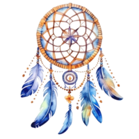 Watercolor dream catcher isolated png