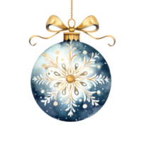 Aquarell Weihnachten Ball isoliert png