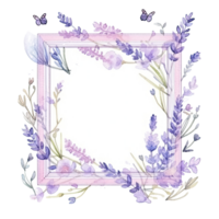 Watercolor lavender background png