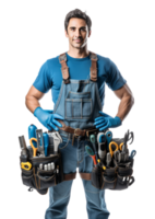 Attractive worker isolated png