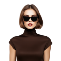 Beautiful model girl isolated png