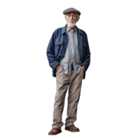 Elderly man isolated png