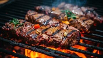 carne parrilla barbacoa foto