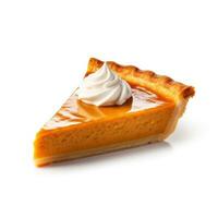 Pumpkin pie isolated photo