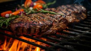 carne parrilla barbacoa foto