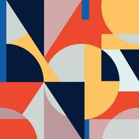 Vector colorful pattern illustration with geometric shapes. Abstract art for wallpapers, prints on fabrics, decor, etc.