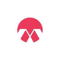 Letter M logo with modern design idea your company or business vector