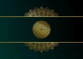 Background template with mandala pattern design vector