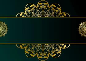 Background template with mandala pattern design vector