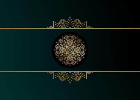plantilla de fondo con diseño de patrón de mandala vector