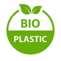 Biodegradable plastic icon vector plant eco friendly compostable material production for graphic design, logo, website, social media, mobile app, UI