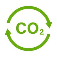 reducing CO2 emissions icon vector stop climate change sign for graphic design, logo, website, social media, mobile app, ui illustration