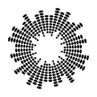 Abstract equalizer music sound wave circle vector icon symbol. logo design, round line icon, circle item, elements background, illustration