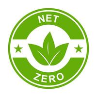 net zero carbon footprint icon vector emissions free  no atmosphere pollution CO2 neutral stamp for graphic design, logo, website, social media, mobile app, UI