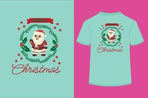 alegre Navidad vector camiseta diseño.