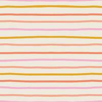Classic lined seamless pattern. Cute and simple horizontal lines texture. Hand drawn thin colourful  lines background vector