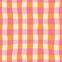 Bold classic plaid texture. Abstract checkered lines pattern. Vector seamless lined background