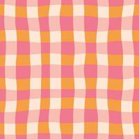 Bold classic plaid texture. Abstract checkered lines pattern. Vector seamless lined background