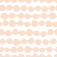 Beautiful simple pattern with hand drawn Polka Dots. Vector seamless texture with abstract circles and garland. Creative geometric background