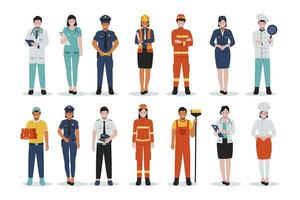 People profession illustration set collection vector