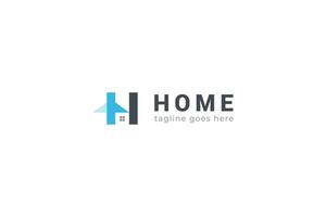 Letter H creative home logo vector