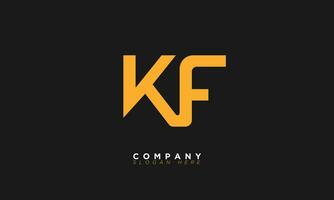 KF Alphabet letters Initials Monogram logo FK, K and F vector