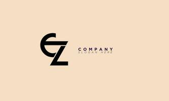 CZ Alphabet letters Initials Monogram logo ZC, C and Z vector