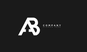 AB Alphabet letters Initials Monogram logo BA, A and B vector