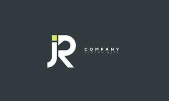 JR Alphabet letters Initials Monogram logo RJ, J and R vector