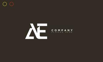 AE Alphabet letters Initials Monogram logo EA, A and E vector