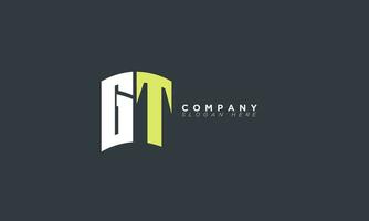 GT Alphabet letters Initials Monogram logo TG, G and T vector