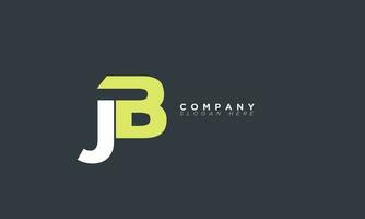 JB Alphabet letters Initials Monogram logo BJ, J and B vector