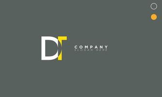DT Alphabet letters Initials Monogram logo TD, D and T vector