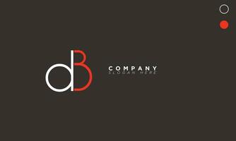 DB Alphabet letters Initials Monogram logo BD, D and B vector