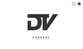 DV Alphabet letters Initials Monogram logo VD, D and V vector