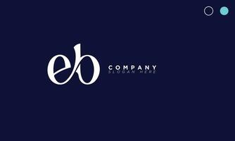 EB Alphabet letters Initials Monogram logo BE, E and B vector