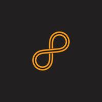 letter dp stripes infinity lines flat design logo vector