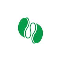 curves smooth leaf decoration logo vector