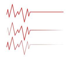 ecg corazón golpear icono símbolo, corazón golpear legumbres hospital logo signo. vector