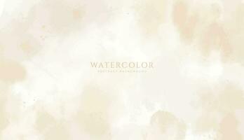 Abstract horizontal watercolor background. Neutral light colored empty space background illustration vector