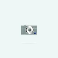 Vector Design Digital Camera Animation Simple Pocket Flat Design Attractive EPS 10