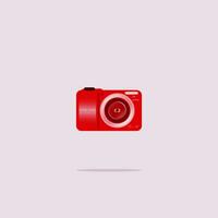 Vector Design Digital Camera Animation Simple Pocket Flat Design Attractive EPS 10