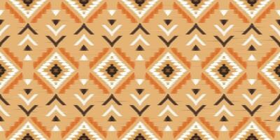 Ethnic abstract ikat art. Seamless pattern in tribal, folk embroidery, and Mexican style. Aztec geometric art ornament print.Design for carpet, wallpaper, clothing, wrapping, fabric, cover, textile vector