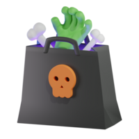 Halloween Paperbag Halloween 3D Illustration png