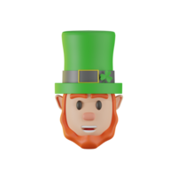 Head Saint Patrick 3D Illustrations png