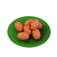 date frutta Ramadhan 3d illustrazioni png