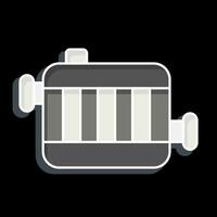 Icon Radiator. related to Spare Parts symbol. glossy style. simple design editable. simple illustration vector