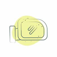 Icon Wing Mirror. related to Spare Parts symbol. Color Spot Style. simple design editable. simple illustration vector