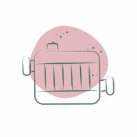 Icon Radiator. related to Spare Parts symbol. Color Spot Style. simple design editable. simple illustration vector